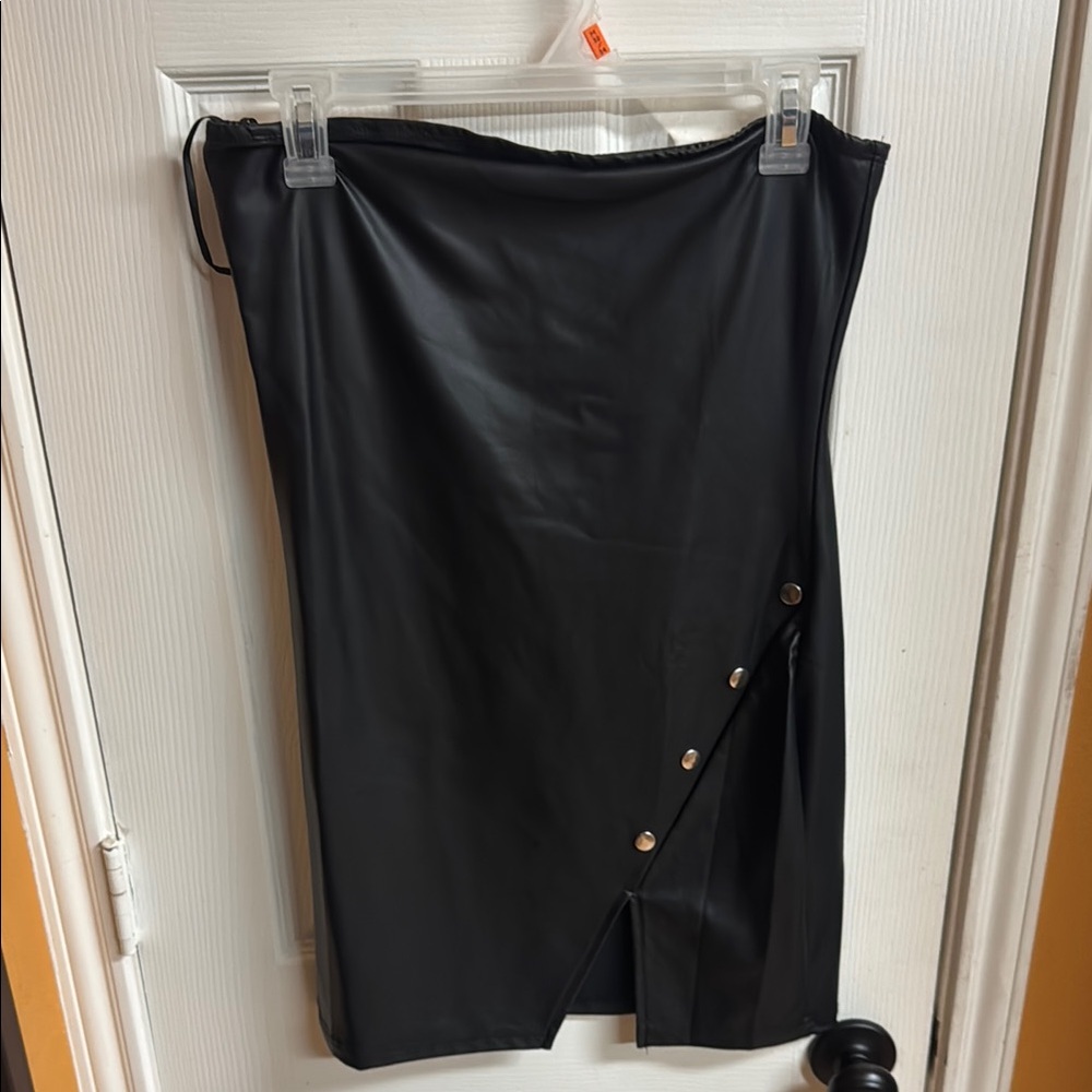 SHEIN Black Asymmetrical Pencil Dress